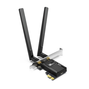 TP-Link WiFi 6 PCIe WiFi Card for Desktop PC AX3000 (Archer TX55E), Bluetooth 5.2, WPA3, 802.11ax Dual Band Wireless Adapter with MU-MIMO, Ultra-Low