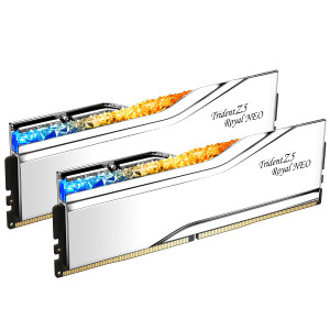 G.SKILL Trident Z5 Royal Neo Series DDR5 RAM (AMD Expo) 32GB (2x16GB) 6000MT/s CL28-36-36-96 1.40V Desktop Computer Memory U-DIMM - Silver (F5-6000J2