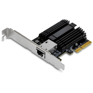 TRENDnet 10G PCIe Network Adapter, TEG-10GECTX, Convert a PCI Express Slot Into a 10 Gigabit Ethernet Port, 802.1Q VLAN Tagging, Windows and Windows