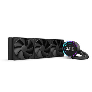 NZXT Kraken Elite 360 2024 - AIO CPU Liquid Cooler - 360mm Radiator - 3 x F120P Fans - Customizable 2.72" IPS LCD - NZXT Turbine Pump - AMD® AM5, AM4
