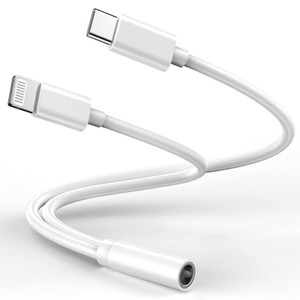 Lightning to 3.5 mm Headphone Jack Adapter,[MFi Certified] iPhone Headphones Aux Audio Dongle+USB Type C to 3.5 mm Jack Female Adapter for iPhone 17