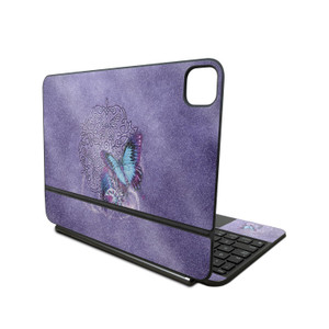 Glossy Glitter Skin Compatible with Apple Magic Keyboard for iPad Pro 11?inch (M4) 2024 - Celtic Butterflies - 3M Vinyl Protective Decal Cover - Easy