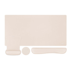 MOSISO Keyboard Mouse Pad Set, Large Gaming Mousepad&Keyboard Wrist Rest&Mouse Wrist Rest&Coaster, Ergonomic Non-Slip Mousepad&Easy Typing Cushion wi