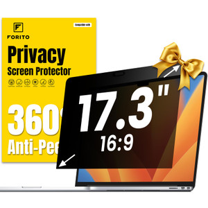 F FORITO 17.3 Inch 16:9 360° Laptop Privacy Screen Protector, Anti Peeping and Anti Glare Laptop Privacy Shield, Reduce Eye Strain & Eye Protection