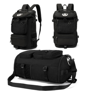 Solid color gym duffel bag backpack, wrestling bag,with shoe compartment, 4 kinds of back method waterproof travel sports walking laptop Lightweight