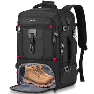 YAMTION Carry On Backpack for Men with Shoe Compartment,Travel Backpack with Laptop Compartment Airline Approved for Women,Weekender Bag for Workout