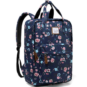 VASCHY School Backpack for Women/Teen Girls, Travel Backpack Water Resistant College High School Computer Bag Student Bookbag, Blossom Flowers