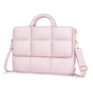 MOSISO Puffy Laptop Shoulder Bag, 15.6 inch Messenger Computer Bags Compatible with MacBook Pro 16 inch, HP, Dell, Lenovo, Asus Notebook, Rectangle Q