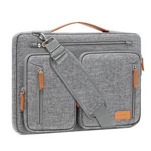 MOSISO 360 Protective Laptop Shoulder Bag, 15-15.6 inch Computer Bags Compatible with MacBook Pro 16, HP, Dell, Lenovo, Notebook, Side Open Messenger