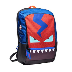 Case-it Zip Pack 19-Inch Laptop Backpack, Monster Theme, Padded Raised Laptop Pocket, Multiple Interior & Exterior Pockets, Adjustable Padded Shoulde