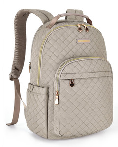 LIGHT FLIGHT Travel Laptop Backpack Women, 15.6 Inch Anti Theft Laptop Backpack with USB Charging Hole Water Resistant Casual Daypack Computer Backpa