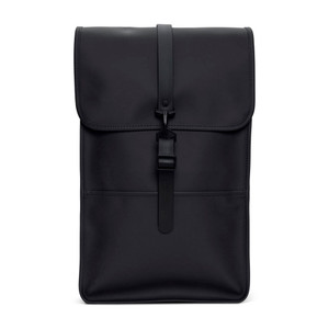 RAINS Backpack  Durable Waterproof Laptop Backpack for Men and Women for Travel, Work and Commuting  Black Bag with Secure Closure  15" Laptop Poc