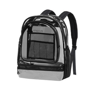 MOSISO 15.6-16 inch Travel Laptop Backpack, Waterproof Stylish Large Capacity Casual Daypack Bag for Business, Fashion TPU Transparent Computer Bag w