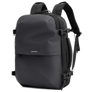 Oumurs 60L Expandable Vacuum Backpack with Air Pump for Long Travel with Vacuum Compression Pocket Large Capacity Water-resistant Gray 1680D Oxford F