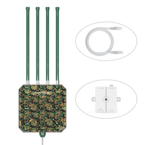 WAVLINK AX3000 Outdoor WiFi 6 Extender Long Range, WiFi 6 Outdoor Wireless Access Point, Support Active PoE, 4x8dBi Antennas,Outdoor WiFi Solution,IP