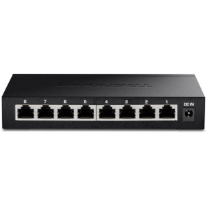TRENDnet 8-Port 2.5Gb Multi-Gigabit Unmanaged Gaming Switch, TEG-S380, 8 x 2.5GBASE-T Ports, 25Gbps Switching Capacity, Ethernet Splitter, NDAA & TAA