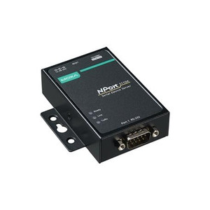 MOXA NPort 5110A-T - 1 Port Device Server, 10/100 Ethernet, RS-232, DB9 Male, -40 to 75°C Operating Temperature