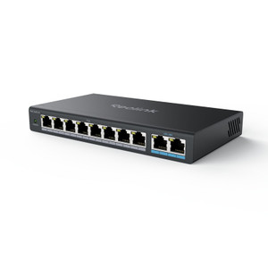REOLINK PoE Switch with 8 PoE and 2 Gigabit Uplink Ports, Ideal for REOLINK RLN36 NVR and Power Over Ethernet IP Cameras, IEEE802.3af/at, Metal Casin