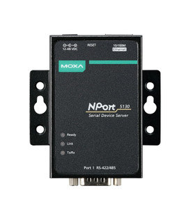 MOXA NPort 5130-1 Port Device Server, 10/100 Ethernet, RS-422/485, DB9 Male