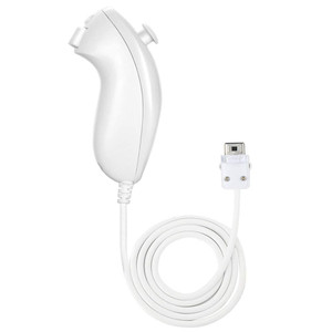 NC Nunchuck Controller Joystick Gamepad Replacement for wii Nunchuck Controller, Compatible with Nintendo Wii & Wii U Video Game Gamepads (White 1PCS