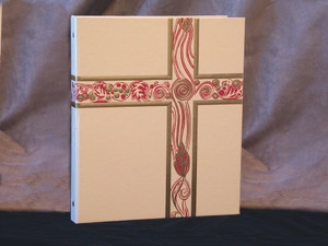 Ceremonial Binder - Ivory with Gold Foil (1-inch Spine)