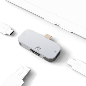 Geekria TV Dock Station Compatible with Nintendo Switch/OLED Portable Replacement, Game Accessories with 4K/1080P HDMI 3 in 1 HDMI/2 Type-C