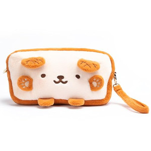 GeekShare Plush Toast Bag Compatible with Switch/OLED, Large Capacity Travel Carrying Case with A Shoulder Strap fit Switch Console & Game Accessorie