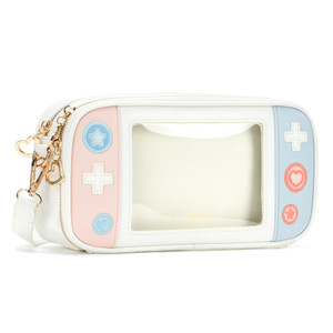 GeekShare Switch Case Compatible with Switch/Switch OLED - Travel Crossbody Switch Carrying Case with Adjustable Shoulder Strap for Switch Console Jo