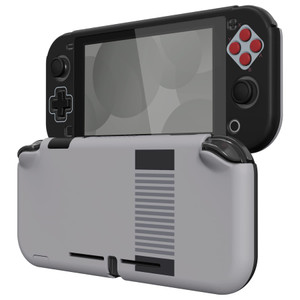 eXtremeRate PlayVital Classics NES Style Protective Grip Case for Nintendo Switch Lite, Hard Cover Protector for Nintendo Switch Lite - Screen Protec
