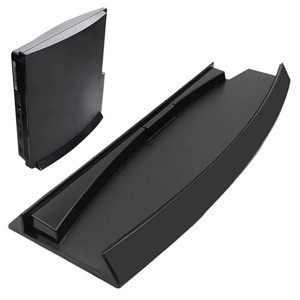 KlsyChry Stand for PlayStation PS3 Slim (2000 or 3000 Series) Compatible Holder Vertical Stand Mount  Black