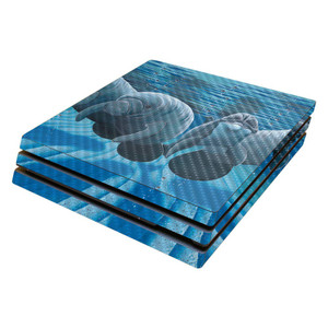 MightySkins Carbon Fiber Skin for Sony PS4 Pro Console - Who Invited Him | Protective, Durable Textured Carbon Fiber Finish | Easy to Apply, Remove,