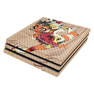 MightySkins Carbon Fiber Skin for Sony PS4 Pro Console - Monkey Girl | Protective, Durable Textured Carbon Fiber Finish | Easy to Apply, Remove, and