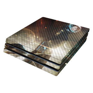 MightySkins Carbon Fiber Skin for Sony PS4 Pro Console - Dark Skies | Protective, Durable Textured Carbon Fiber Finish | Easy to Apply, Remove, and C