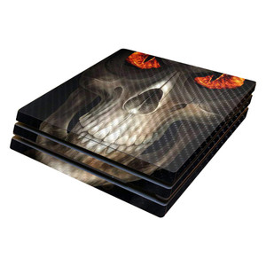 MightySkins Carbon Fiber Skin for Sony PS4 Pro Console - Evil Reaper | Protective, Durable Textured Carbon Fiber Finish | Easy to Apply, Remove, and