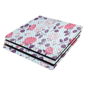 MightySkins Carbon Fiber Skin for Sony PS4 Pro Console - Vintage Floral | Protective, Durable Textured Carbon Fiber Finish | Easy to Apply, Remove, a