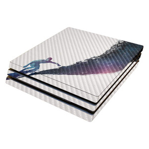 MightySkins Carbon Fiber Skin for Sony PS4 Pro Console - Surfing The Universe | Protective, Durable Textured Carbon Fiber Finish | Easy to Apply, Rem