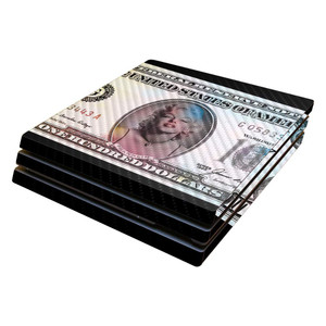 MightySkins Carbon Fiber Skin for Sony PS4 Pro Console - Monroe Currency | Protective, Durable Textured Carbon Fiber Finish | Easy to Apply, Remove,