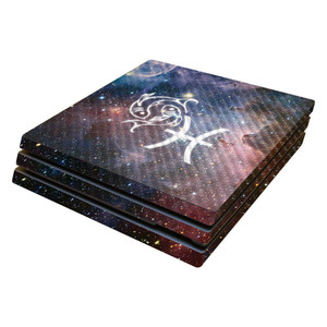 MightySkins Carbon Fiber Skin for Sony PS4 Pro Console - Pisces | Protective, Durable Textured Carbon Fiber Finish | Easy to Apply, Remove, and Chang