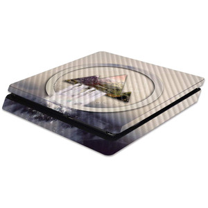 MightySkins Carbon Fiber Skin for Sony PS4 Slim Console - Waterfall | Protective, Durable Textured Carbon Fiber Finish | Easy to Apply, Remove, and C