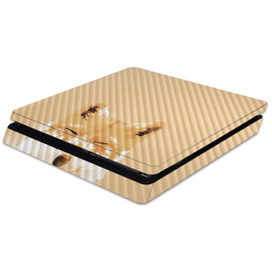 MightySkins Carbon Fiber Skin for Sony PS4 Slim Console - Smiling Fox | Protective, Durable Textured Carbon Fiber Finish | Easy to Apply, Remove, and