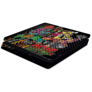 MightySkins Carbon Fiber Skin for Sony PS4 Slim Console - Drag Queens | Protective, Durable Textured Carbon Fiber Finish | Easy to Apply, Remove, and