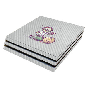 MightySkins Carbon Fiber Skin for Sony PS4 Pro Console - 420 Zombie | Protective, Durable Textured Carbon Fiber Finish | Easy to Apply, Remove, and C