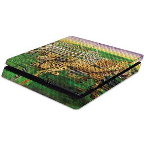 MightySkins Carbon Fiber Skin for Sony PS4 Slim Console - Predators | Protective, Durable Textured Carbon Fiber Finish | Easy to Apply, Remove, and C