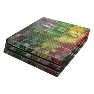 MightySkins Carbon Fiber Skin for Sony PS4 Pro Console - Lion Evolution | Protective, Durable Textured Carbon Fiber Finish | Easy to Apply, Remove, a