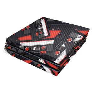 MightySkins Carbon Fiber Skin for Sony PS4 Pro Console - Mixtape | Protective, Durable Textured Carbon Fiber Finish | Easy to Apply, Remove, and Chan