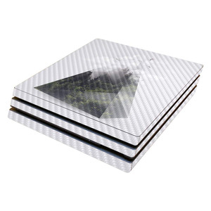 MightySkins Carbon Fiber Skin for Sony PS4 Pro Console - Forest Triangle | Protective, Durable Textured Carbon Fiber Finish | Easy to Apply, Remove,