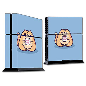 MightySkins Skin Compatible with Sony PS4 Console - F You Cat | Protective, Durable, and Unique Vinyl Decal wrap Cover | Easy to Apply, Remove, and C