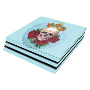 MightySkins Skin Compatible with Sony PS4 Pro Console - Fancy Skull | Protective, Durable, and Unique Vinyl Decal wrap Cover | Easy to Apply, Remove,