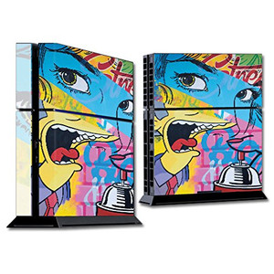 MightySkins Skin Compatible with Sony PS4 Console - Blue Eyes | Protective, Durable, and Unique Vinyl Decal wrap Cover | Easy to Apply, Remove, and C