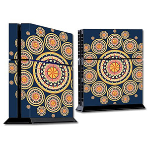 MightySkins Skin Compatible with Sony PS4 Console - Summer Mandala | Protective, Durable, and Unique Vinyl Decal wrap Cover | Easy to Apply, Remove,